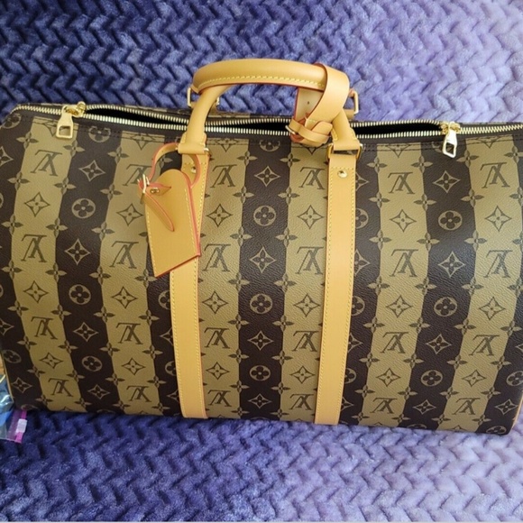 Louis Vuitton X NIGO LV2 BROWN Monogram Keepall 50 Virgil Abloh - Picture 4 of 4